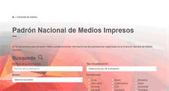 Desktop Screenshot of pnmi.segob.gob.mx